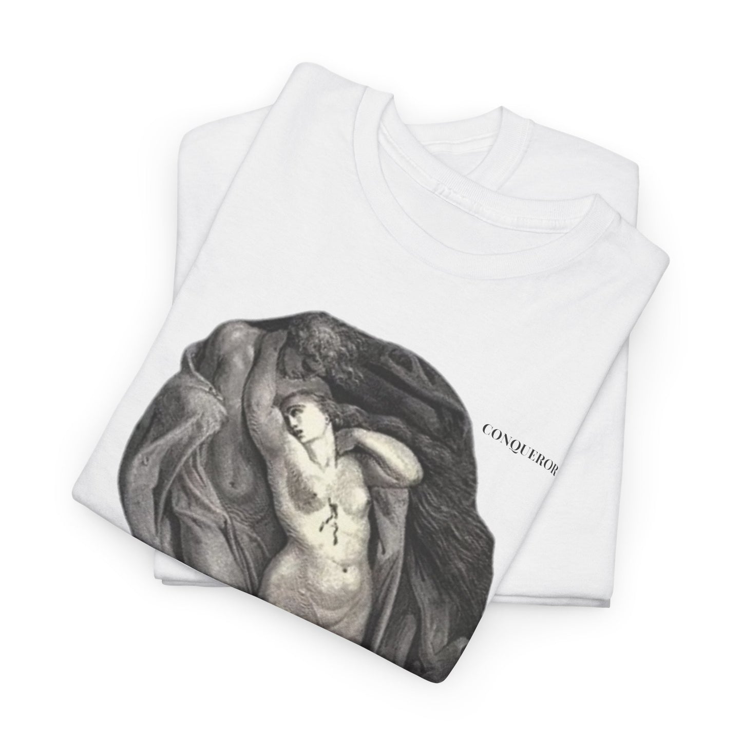 Artistic Unisex Heavy Cotton Tee - Classic Nude Design