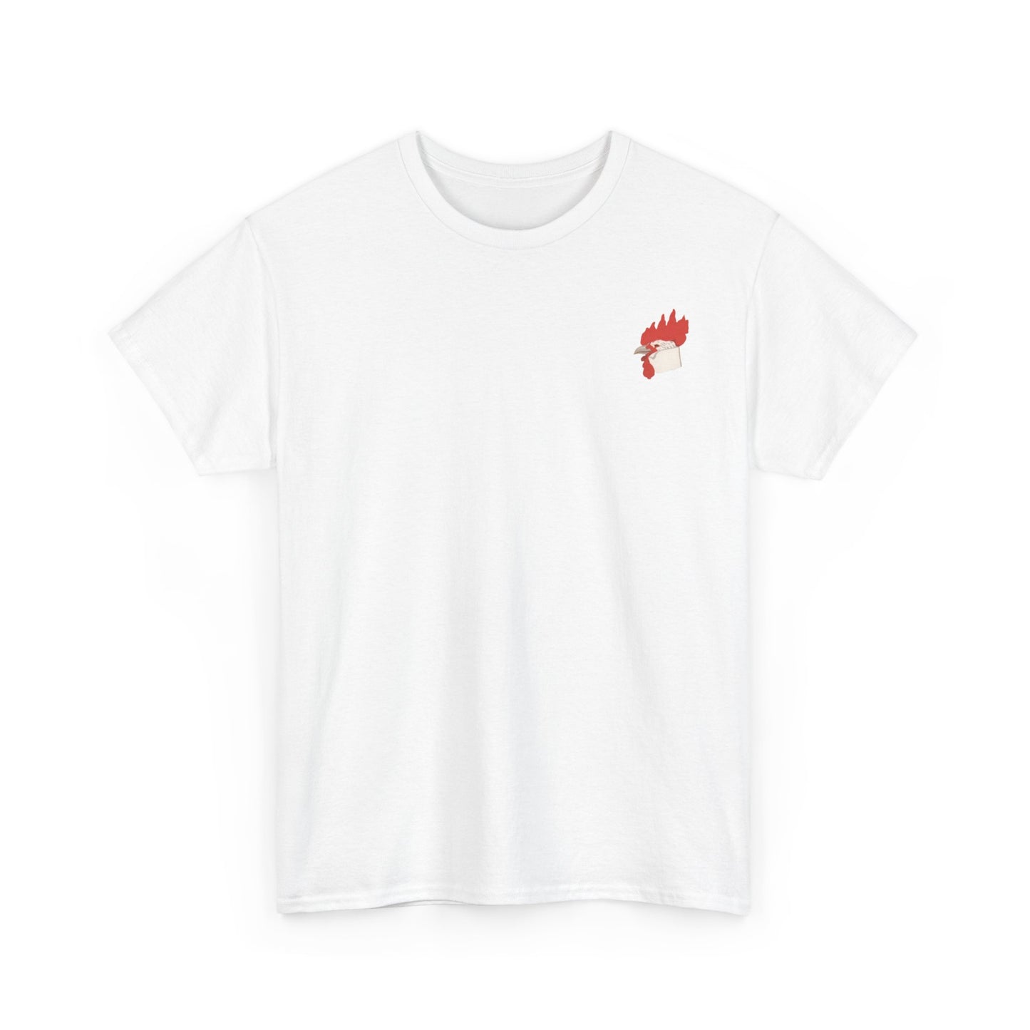 Retro Chicken Graphic Unisex Heavy Cotton Tee – Perfect for Casual Wear