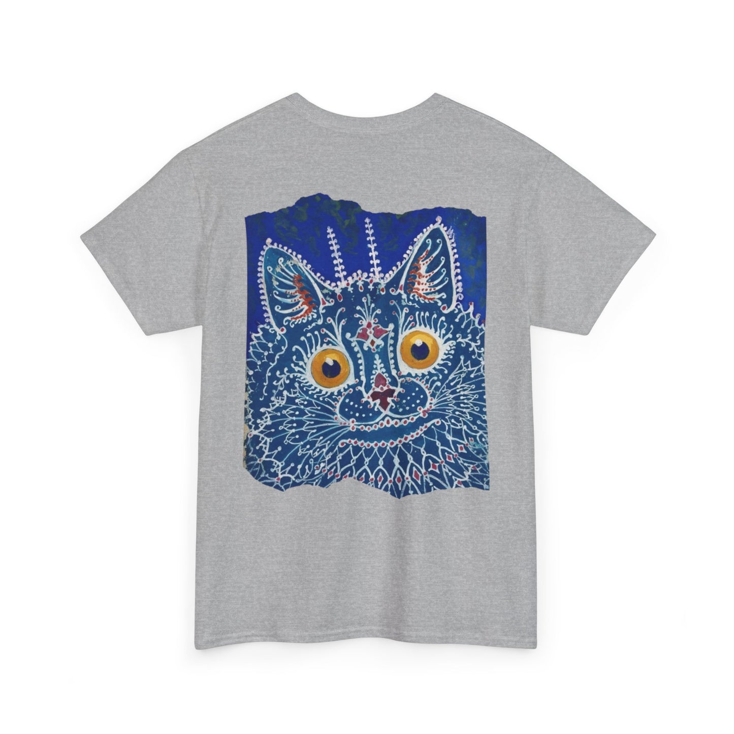 Artistic Cat Eyes Unisex Heavy Cotton Tee - Unique Design for Pet Lovers