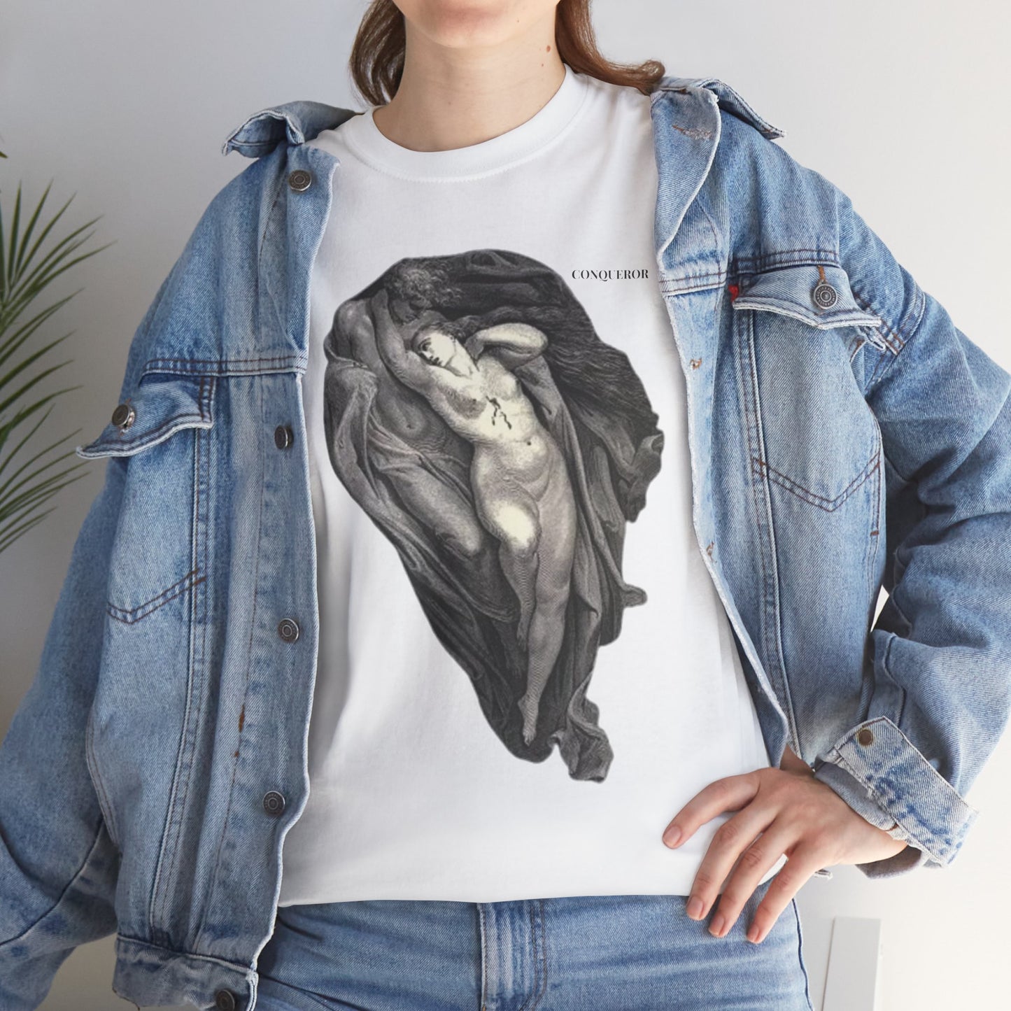 Artistic Unisex Heavy Cotton Tee - Classic Nude Design