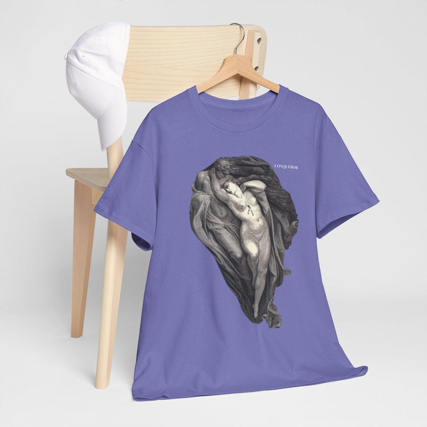 Artistic Unisex Heavy Cotton Tee - Classic Nude Design