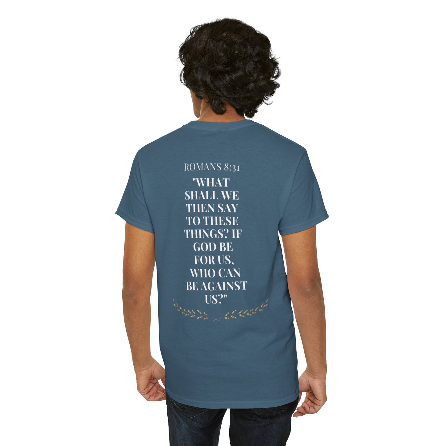 Unisex Heavy Cotton Tee - Inspirational Quote & Artistic Lion Design