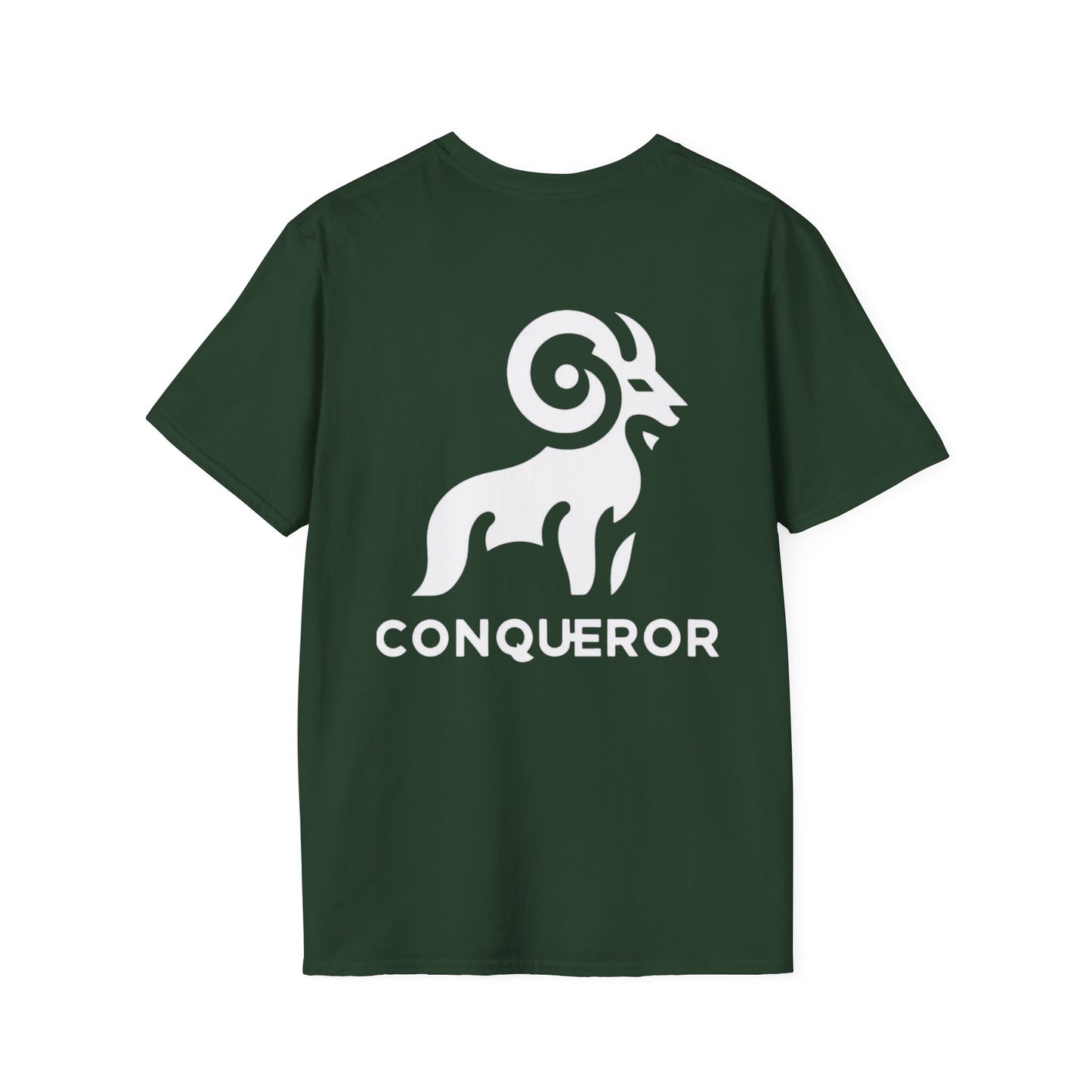 Unisex Softstyle T-Shirt - CONQUEROR Graphic Tee for Bold Spirits