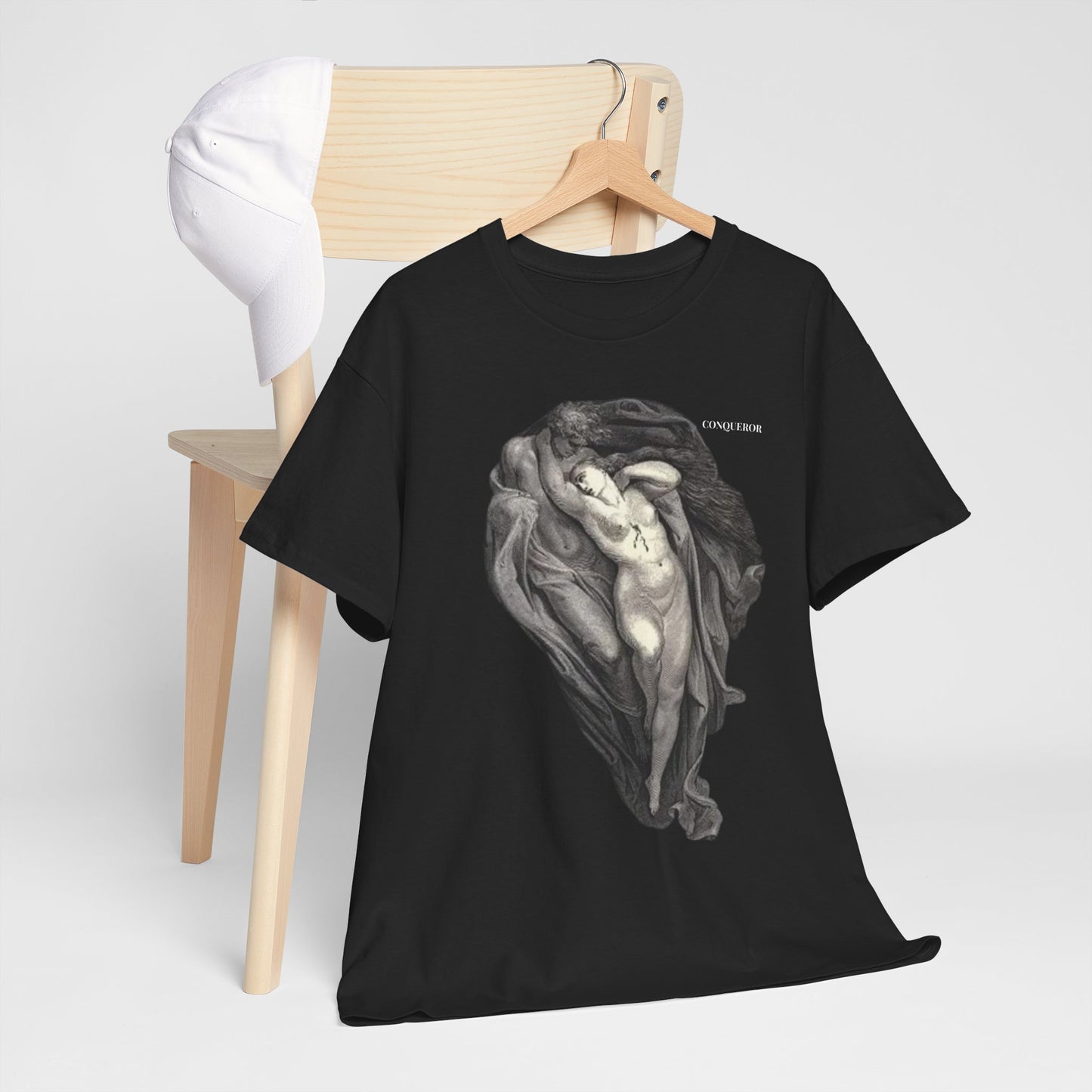 Artistic Unisex Heavy Cotton Tee - Classic Nude Design