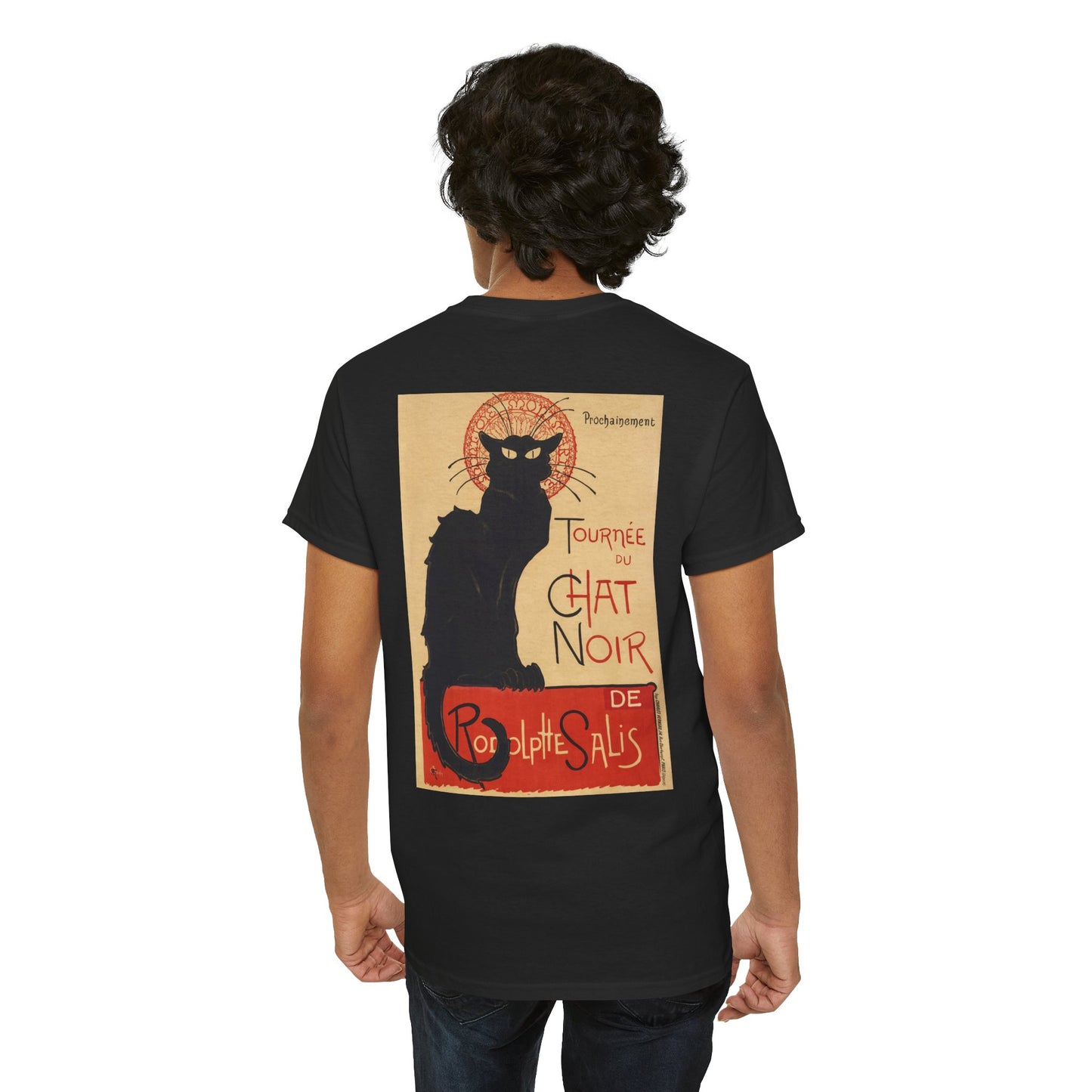 Vintage Cat Print Unisex Heavy Cotton Tee - Perfect for Cat Lovers