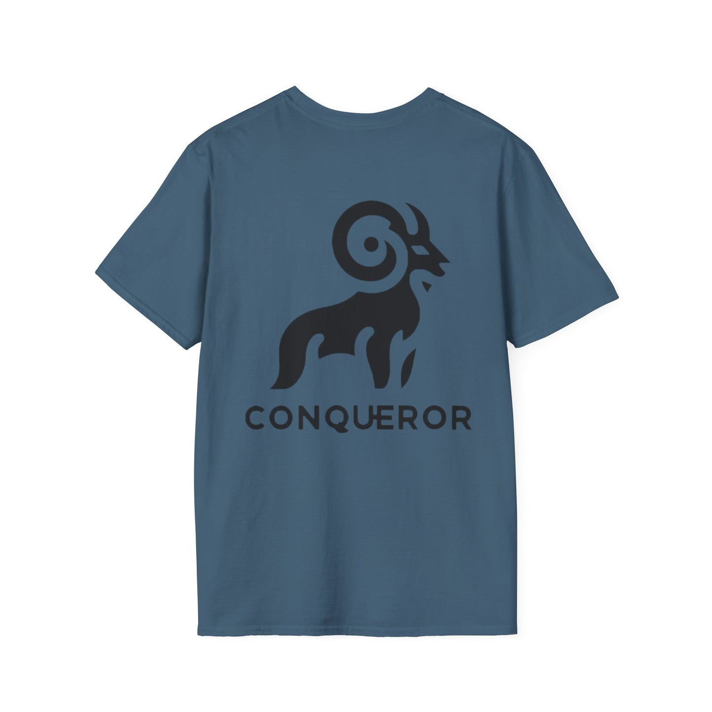 Unisex Softstyle T-Shirt - CONQUEROR Graphic Tee for Bold Spirits