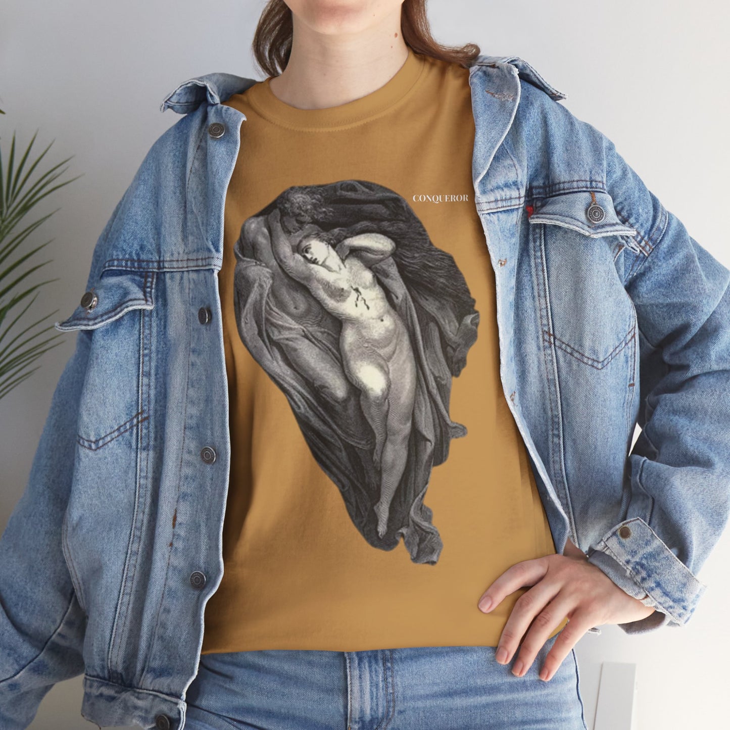 Artistic Unisex Heavy Cotton Tee - Classic Nude Design