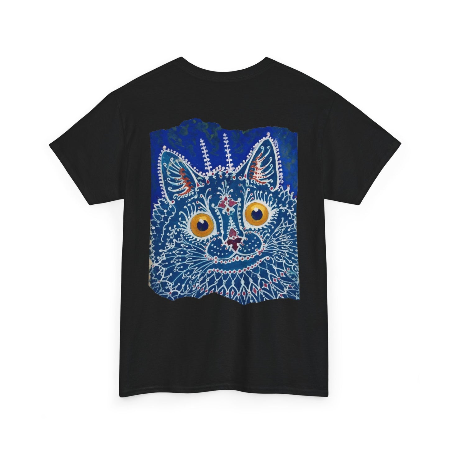 Artistic Cat Eyes Unisex Heavy Cotton Tee - Unique Design for Pet Lovers