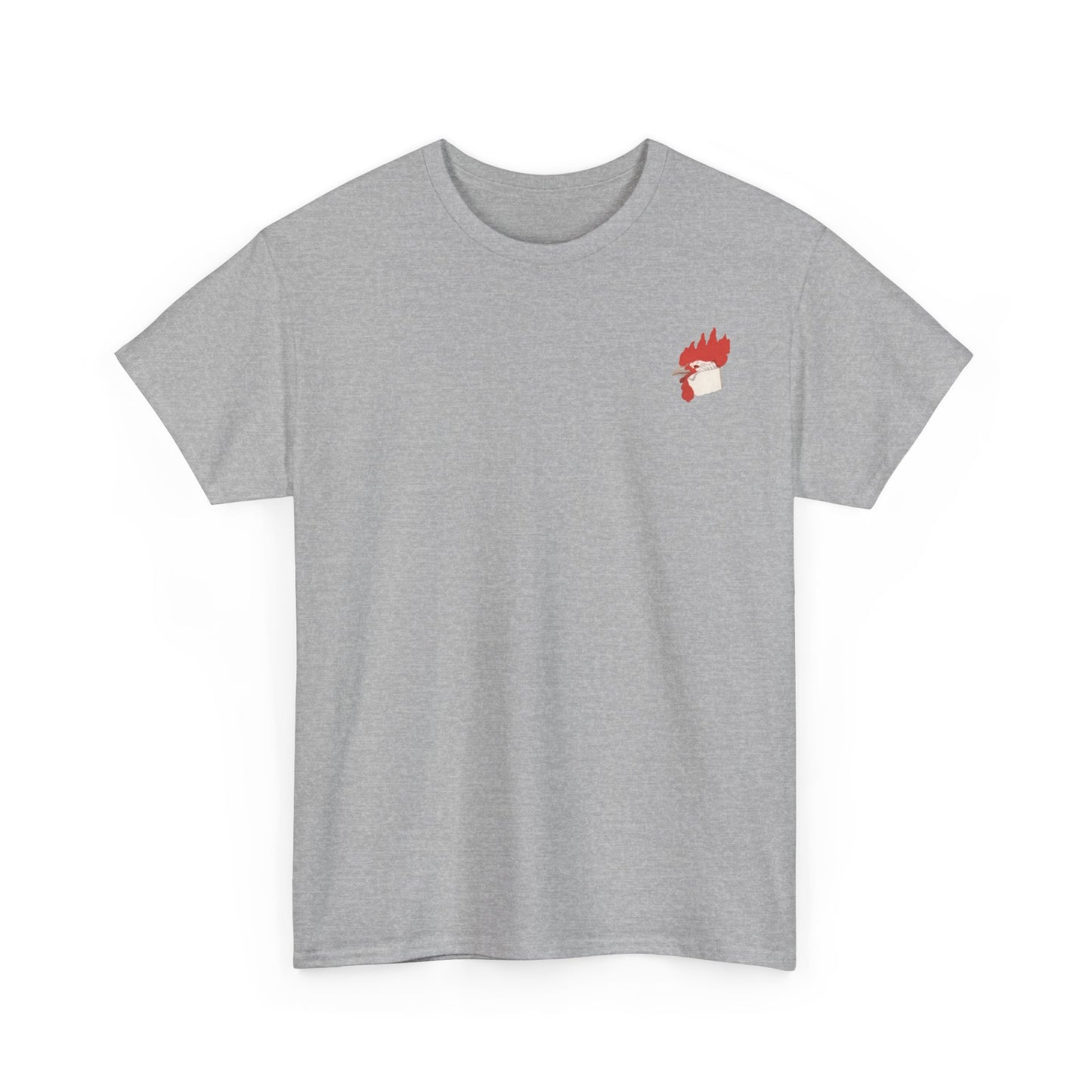 Retro Chicken Graphic Unisex Heavy Cotton Tee – Perfect for Casual Wear