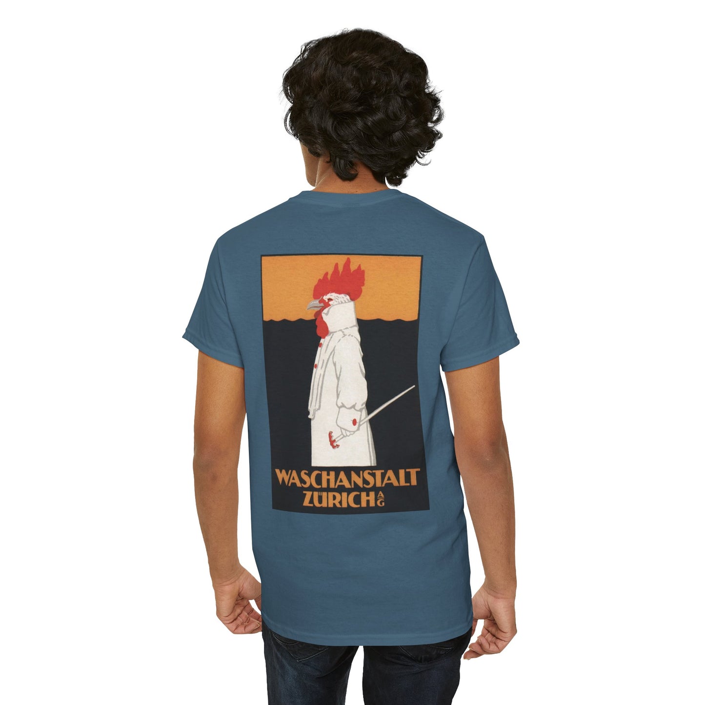 Retro Chicken Graphic Unisex Heavy Cotton Tee – Perfect for Casual Wear