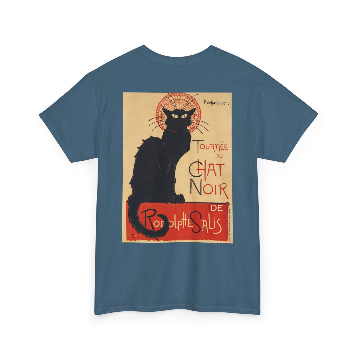 Vintage Cat Print Unisex Heavy Cotton Tee - Perfect for Cat Lovers