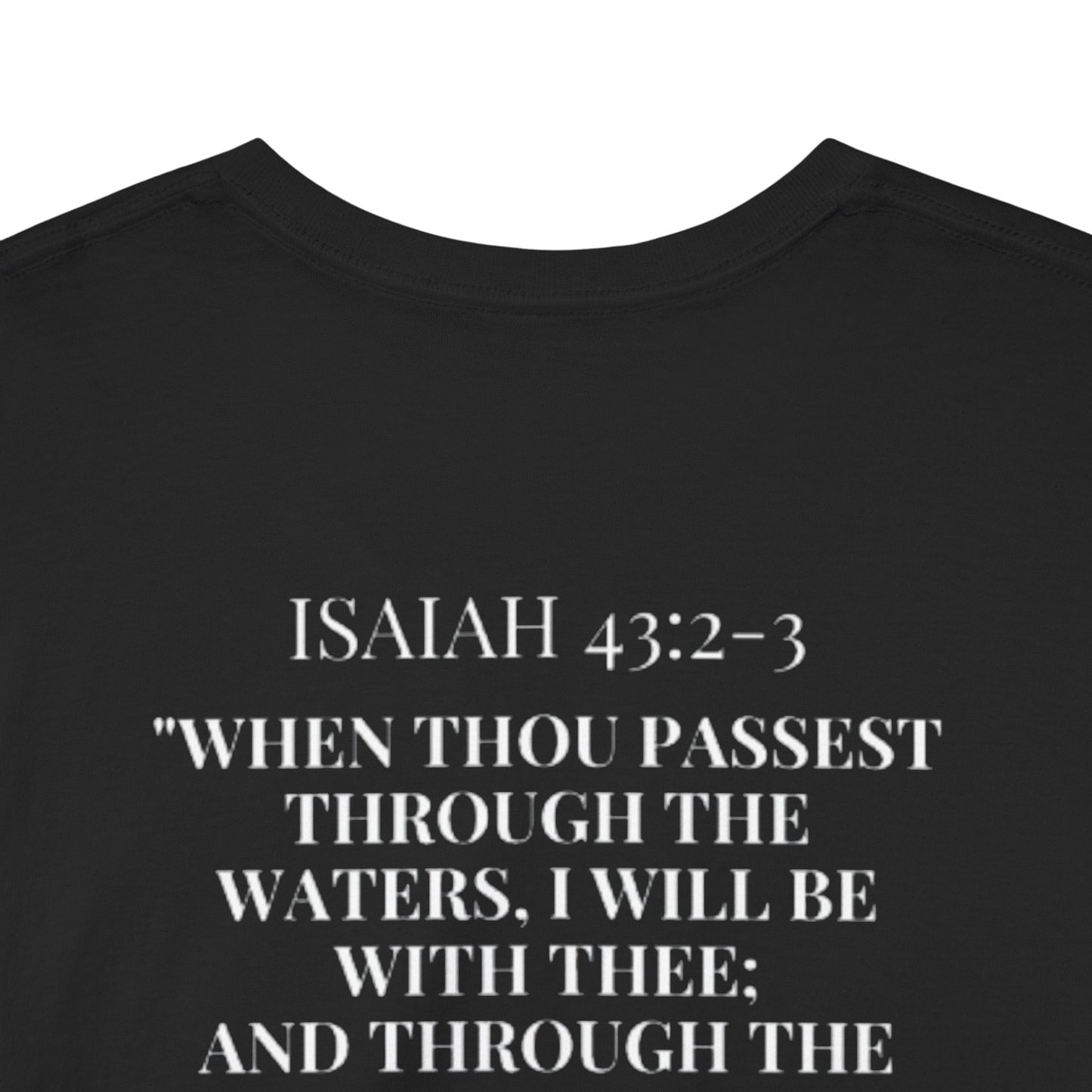 Inspirational Unisex Heavy Cotton Tee - Biblical Quote & Artistic Design