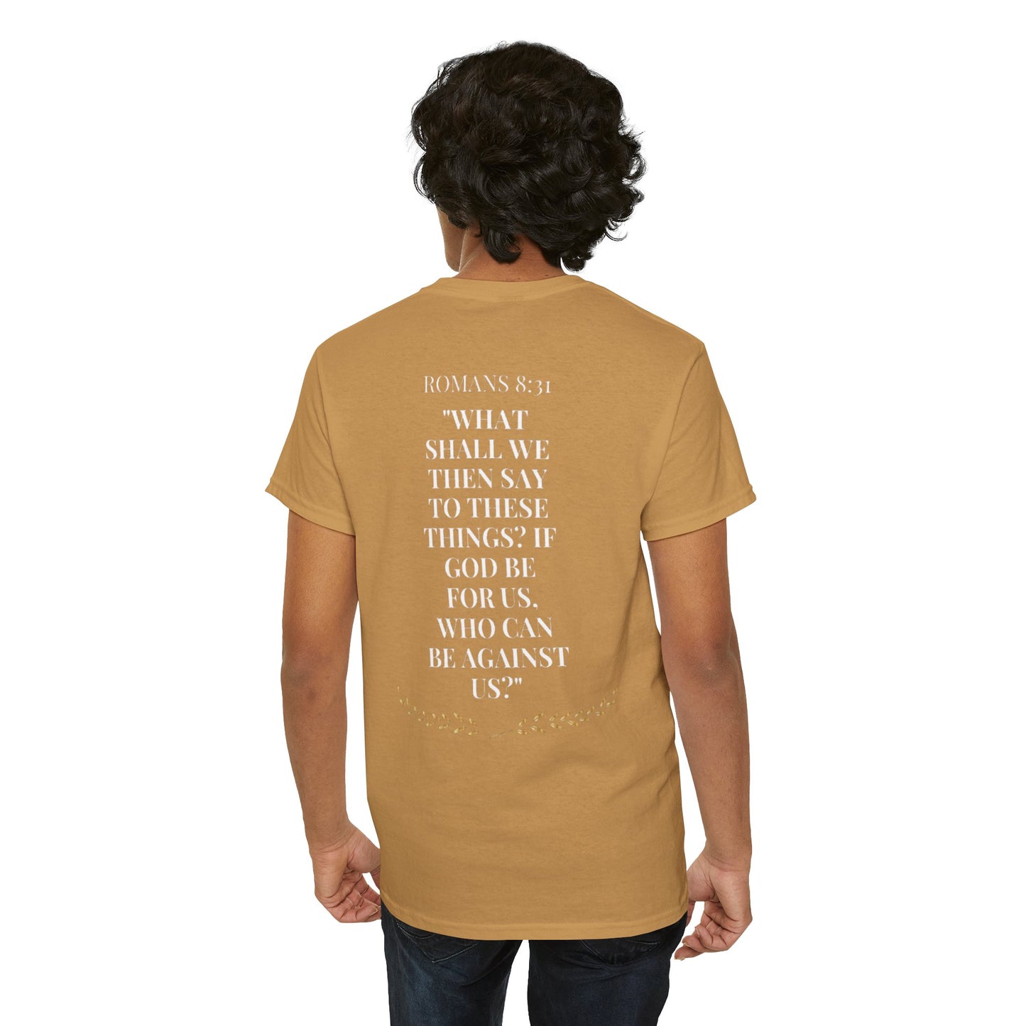 Unisex Heavy Cotton Tee - Inspirational Quote & Artistic Lion Design