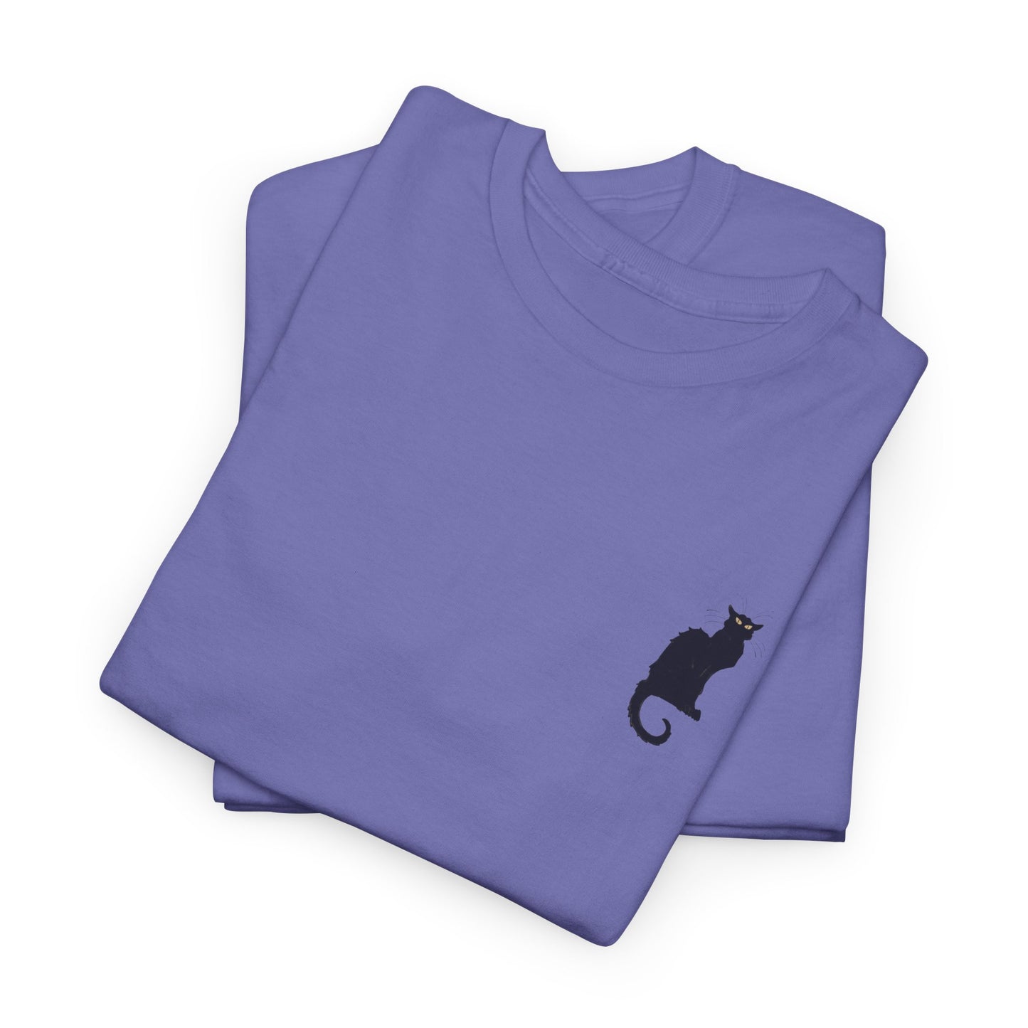 Vintage Cat Print Unisex Heavy Cotton Tee - Perfect for Cat Lovers