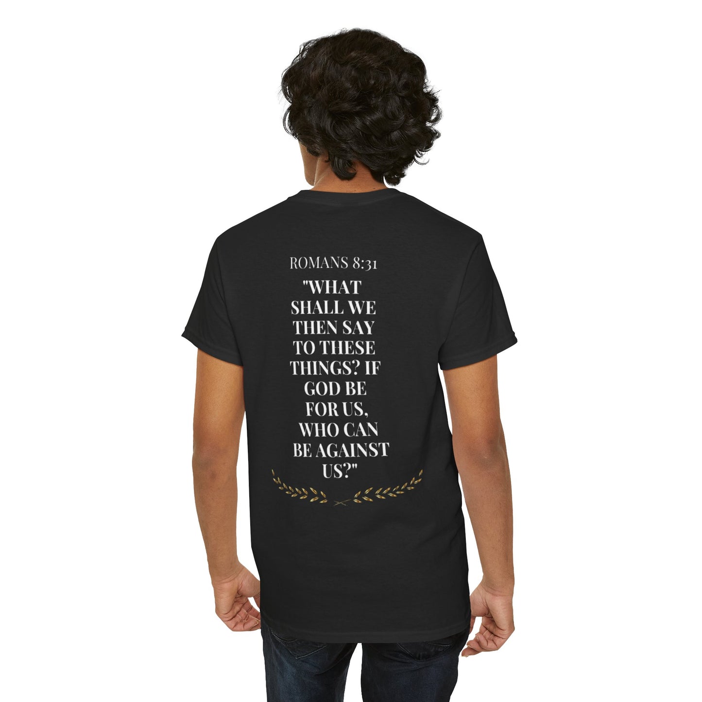 Unisex Heavy Cotton Tee - Inspirational Quote & Artistic Lion Design