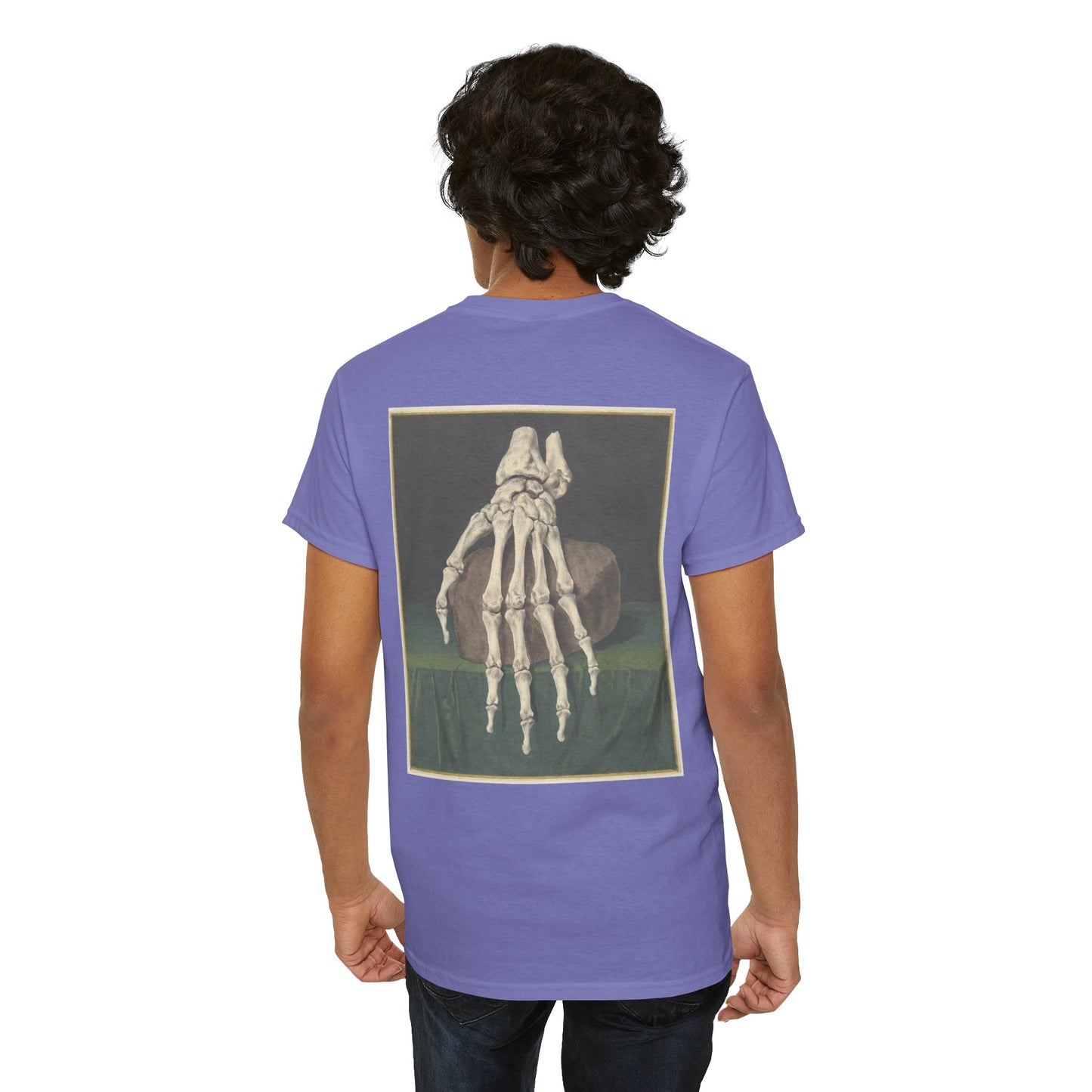 Skeleton Art Unisex Heavy Cotton Tee - Unique Graphic Shirt for Artists and Halloween