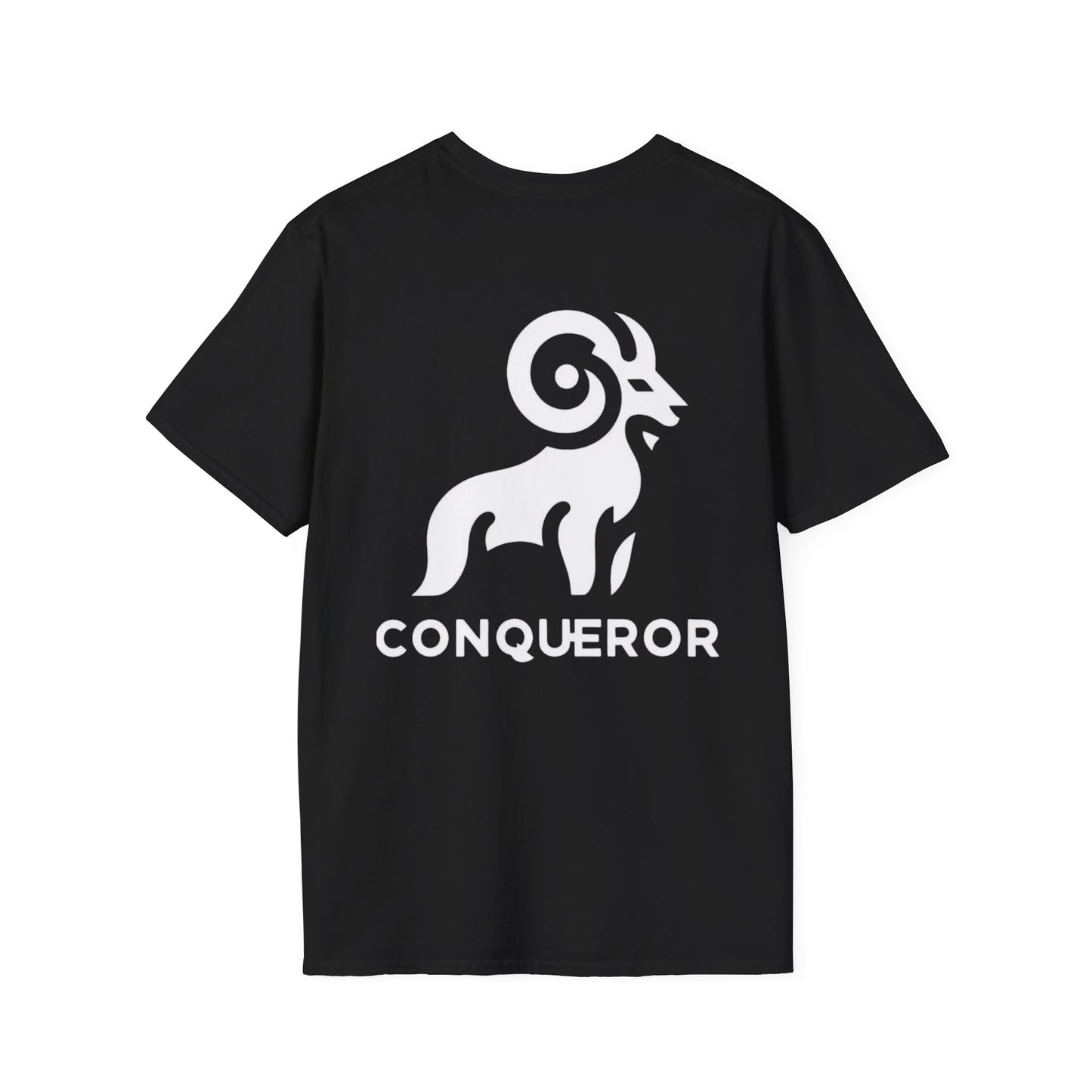 Unisex Softstyle T-Shirt - CONQUEROR Graphic Tee for Bold Spirits