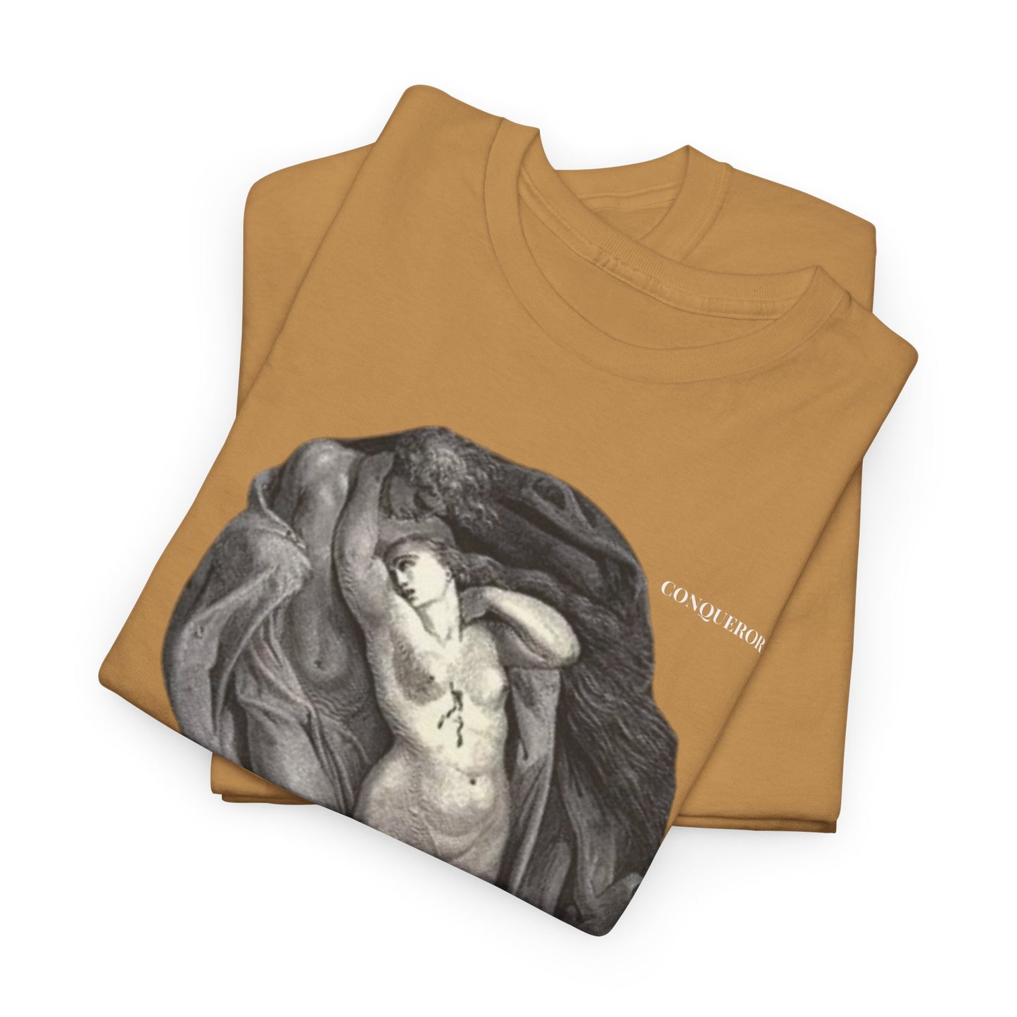 Artistic Unisex Heavy Cotton Tee - Classic Nude Design