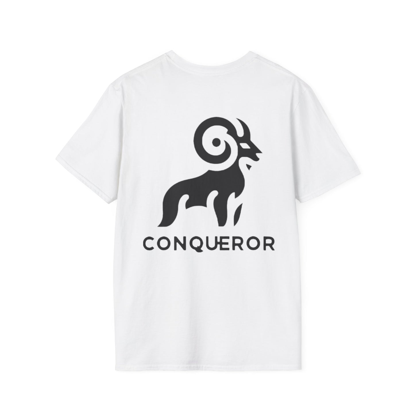 Unisex Softstyle T-Shirt - CONQUEROR Graphic Tee for Bold Spirits