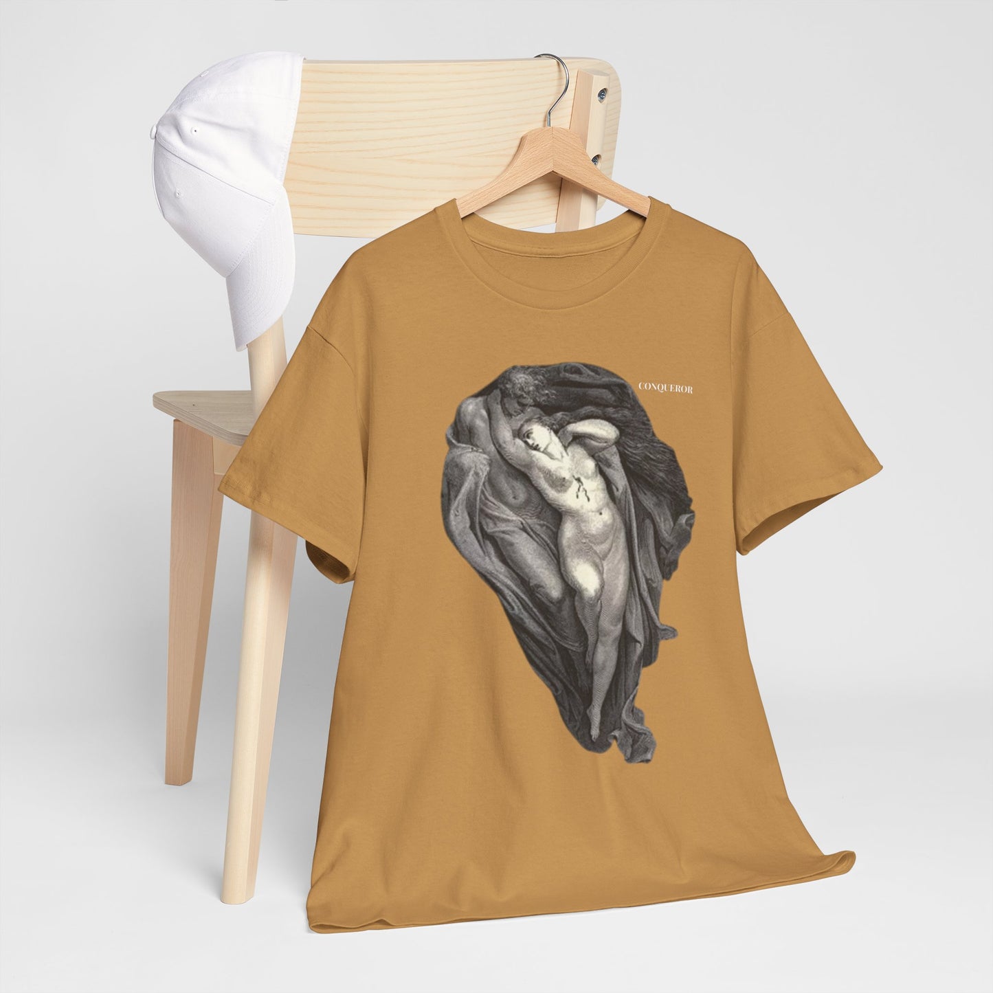 Artistic Unisex Heavy Cotton Tee - Classic Nude Design