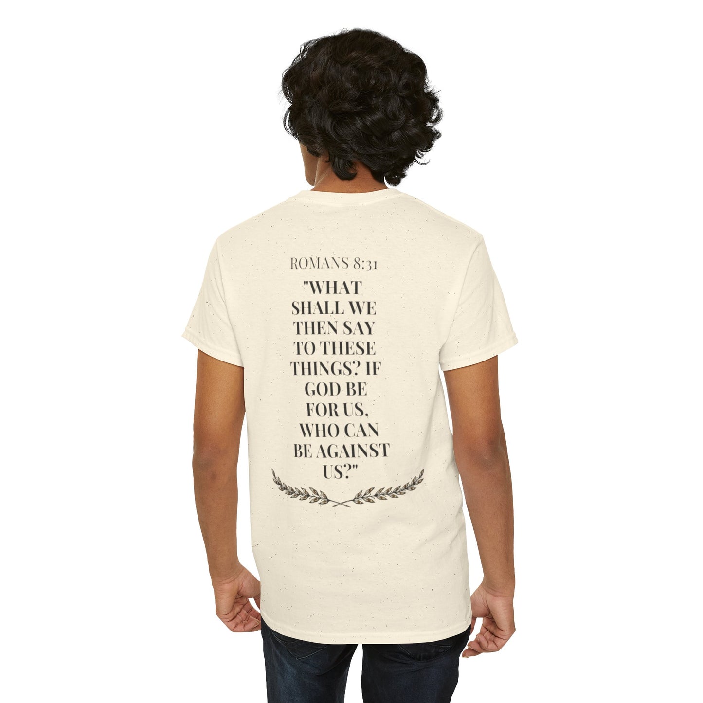 Unisex Heavy Cotton Tee - Inspirational Quote & Artistic Lion Design