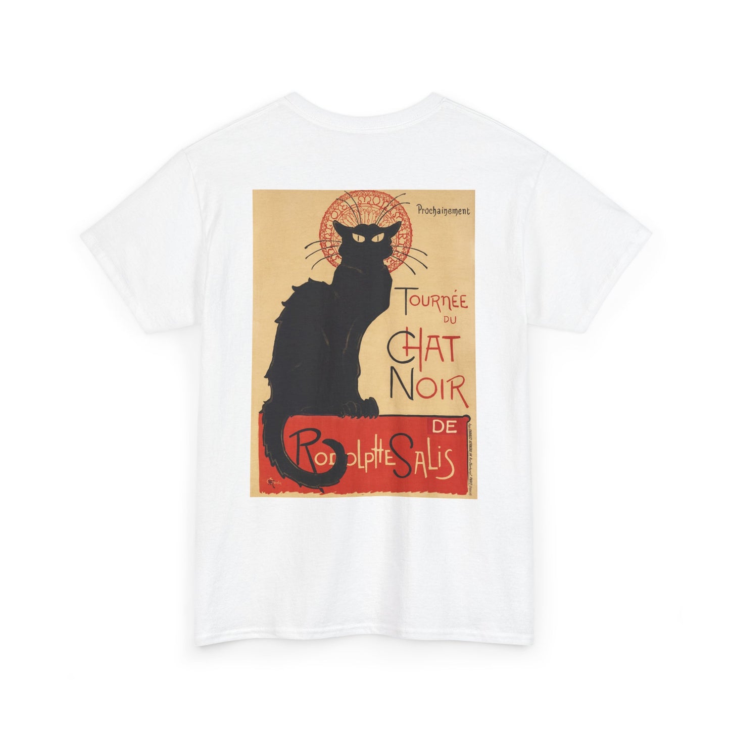 Vintage Cat Print Unisex Heavy Cotton Tee - Perfect for Cat Lovers