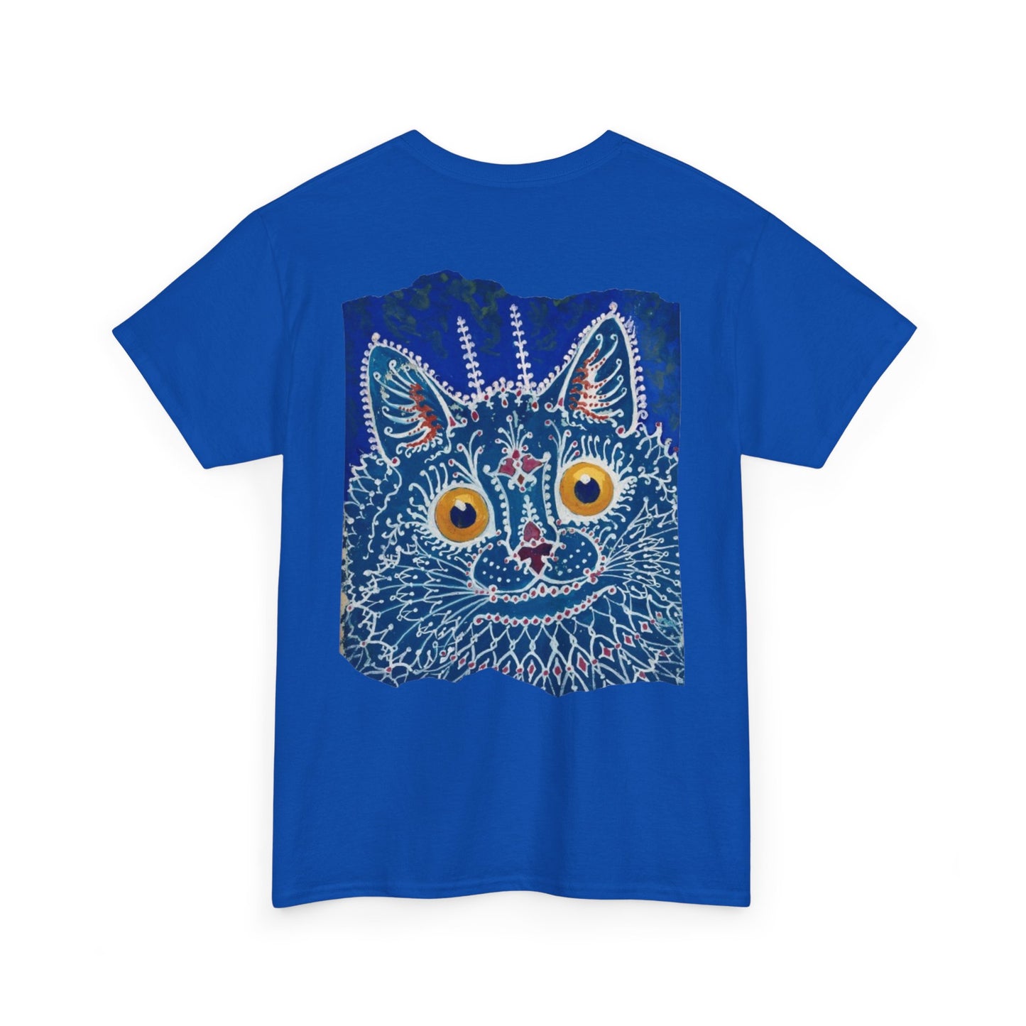 Artistic Cat Eyes Unisex Heavy Cotton Tee - Unique Design for Pet Lovers