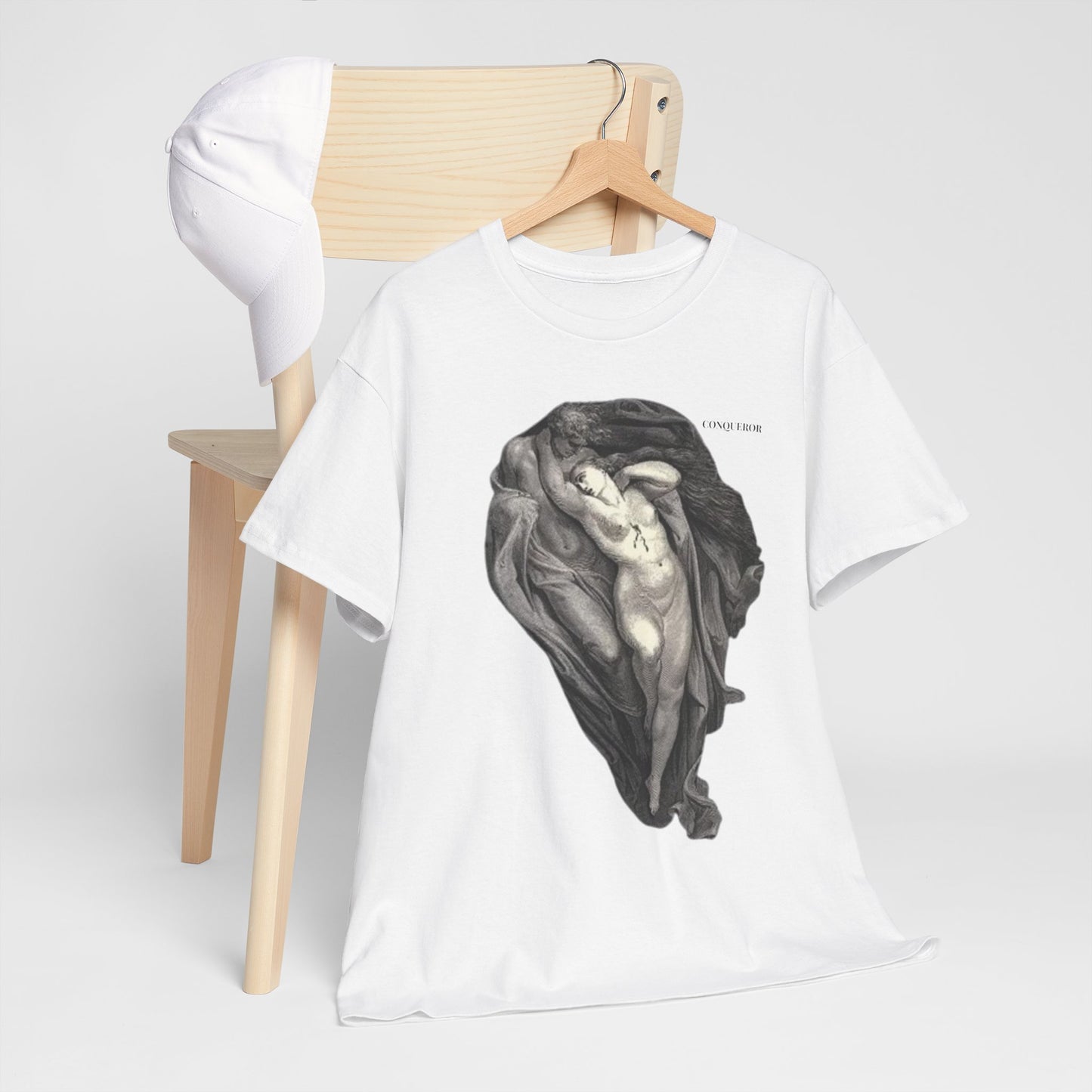 Artistic Unisex Heavy Cotton Tee - Classic Nude Design