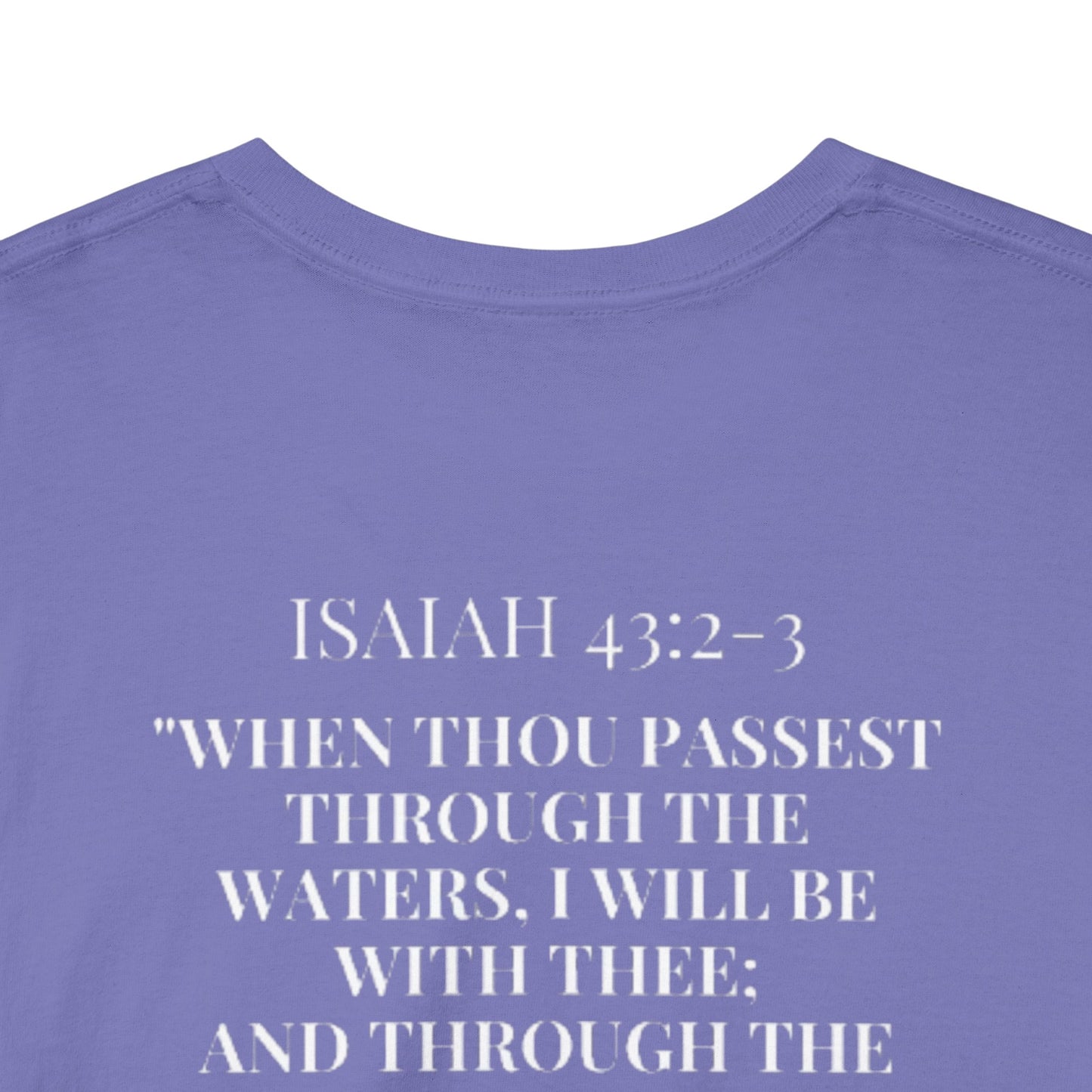 Inspirational Unisex Heavy Cotton Tee - Biblical Quote & Artistic Design