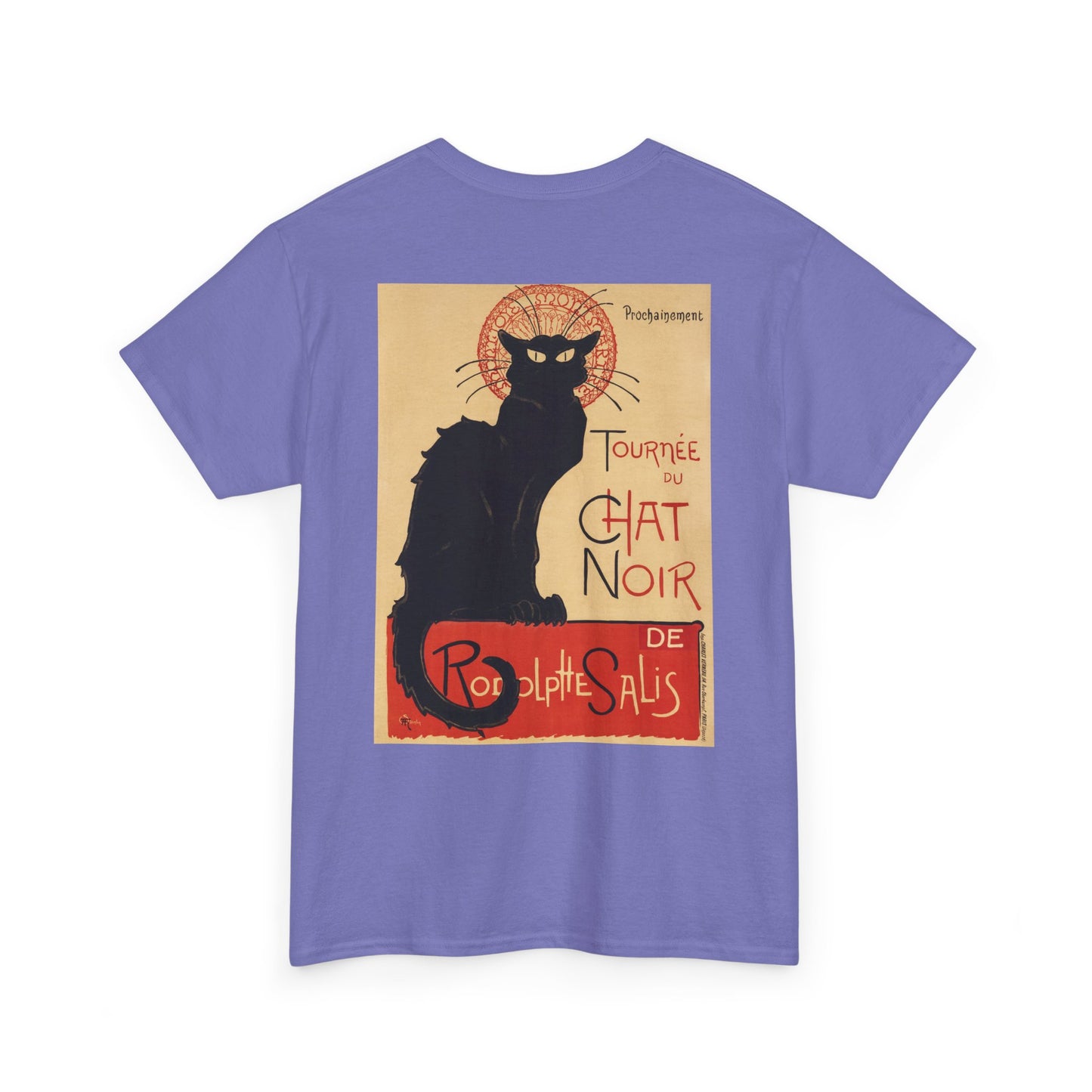 Vintage Cat Print Unisex Heavy Cotton Tee - Perfect for Cat Lovers