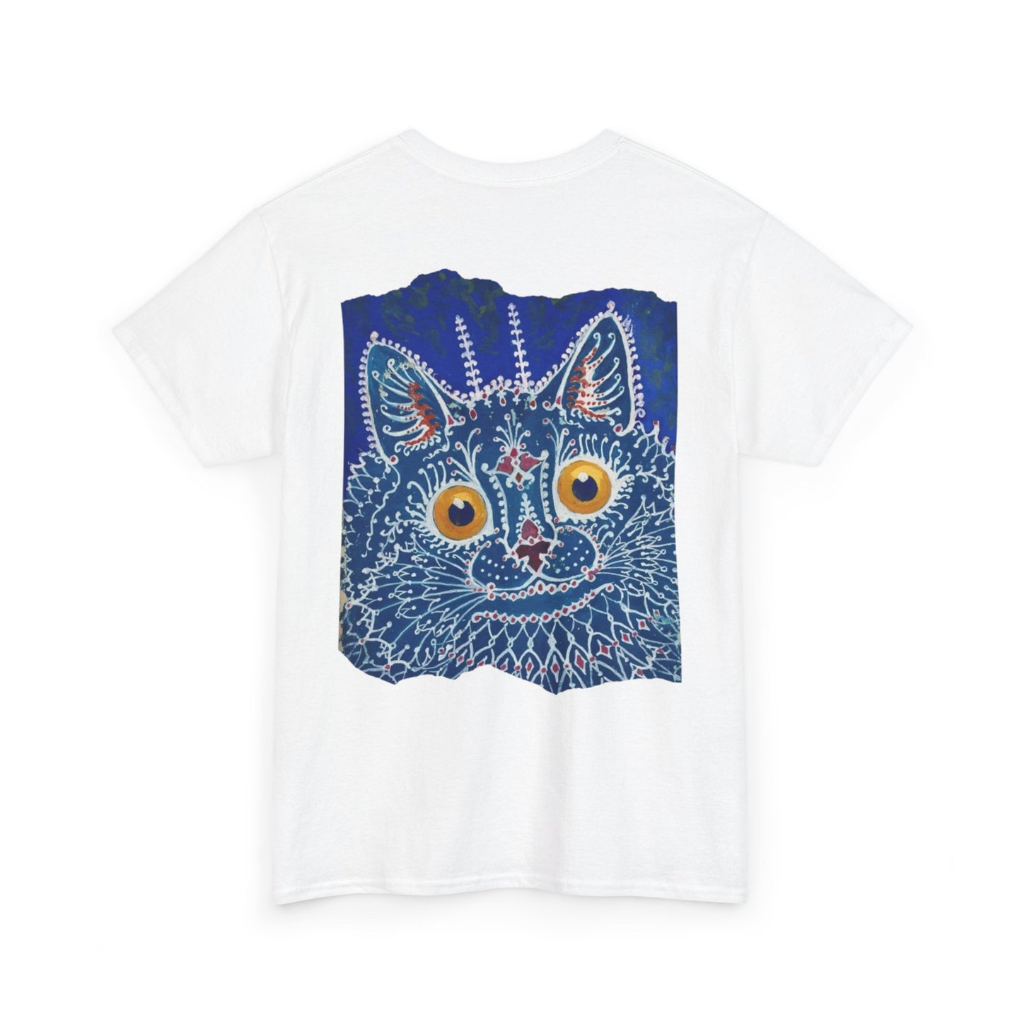 Artistic Cat Eyes Unisex Heavy Cotton Tee - Unique Design for Pet Lovers