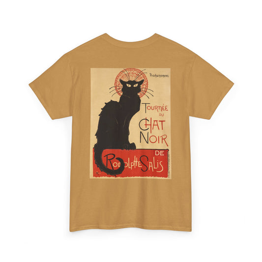 Vintage Cat Print Unisex Heavy Cotton Tee - Perfect for Cat Lovers